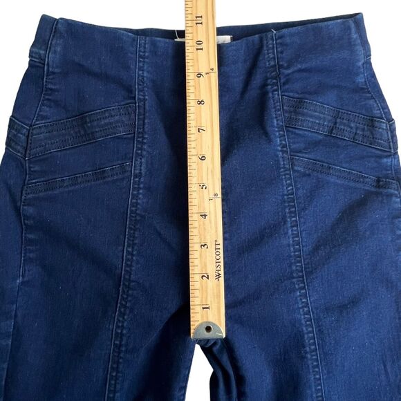 We‎ The Free Womens Dark Wash High Rise Seamed Pull On Skinny Jeans 26 - Picture 5 of 8